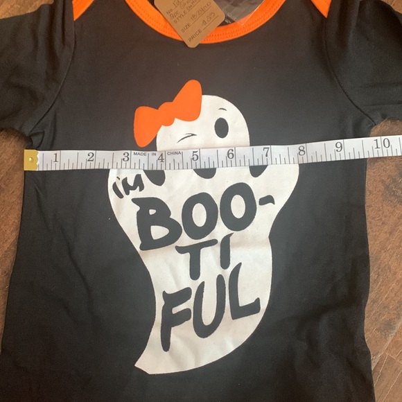 Halloween “I’m Bootiful” Baby Girls Outfit With Head Tie, New, Size 18-24 Months - Picture 7 of 12